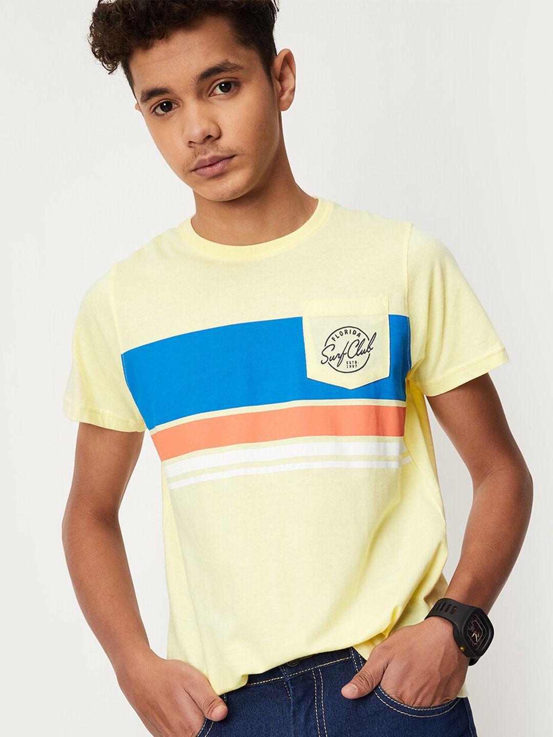 max boys colourblocked t-shirt