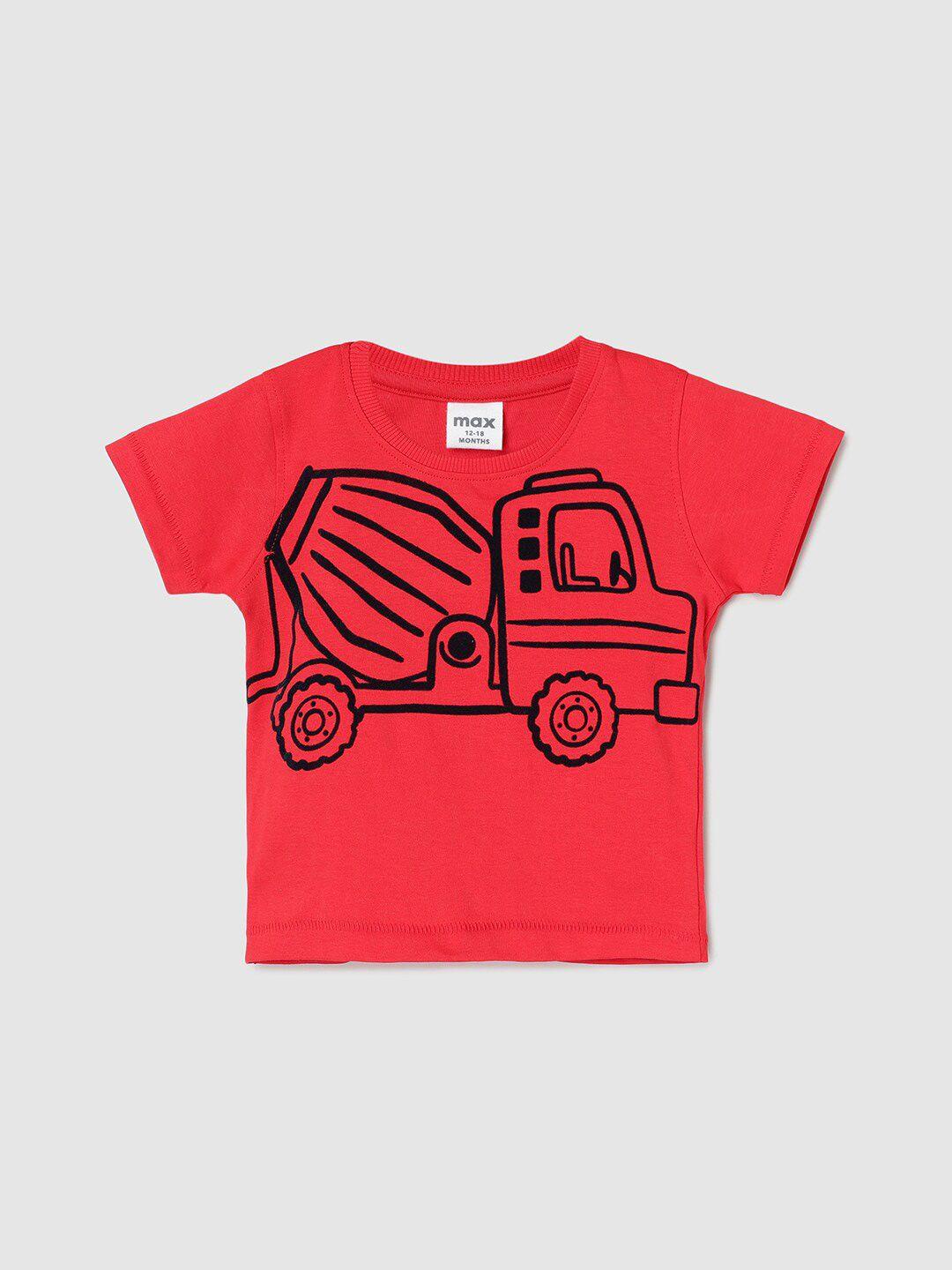 max boys graphic printed pure cotton t-shirt