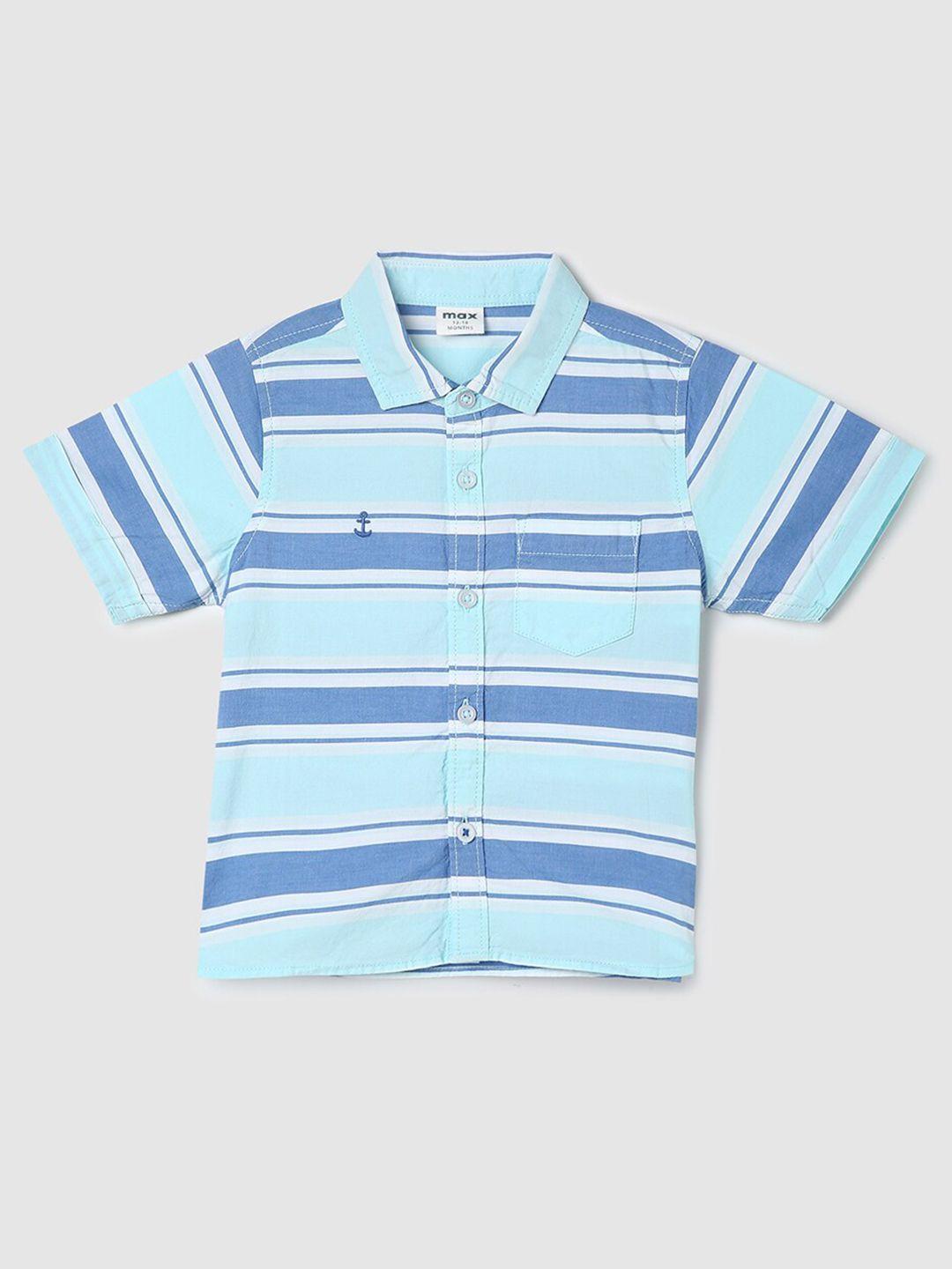 max boys horizontal stripes striped pure cotton casual shirt