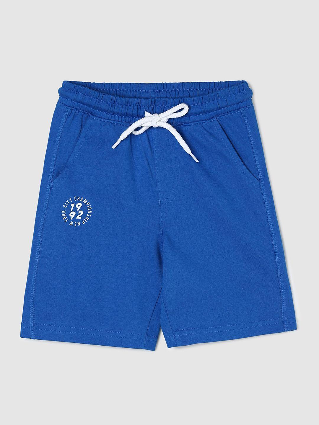 max boys mid-rise pure cotton shorts