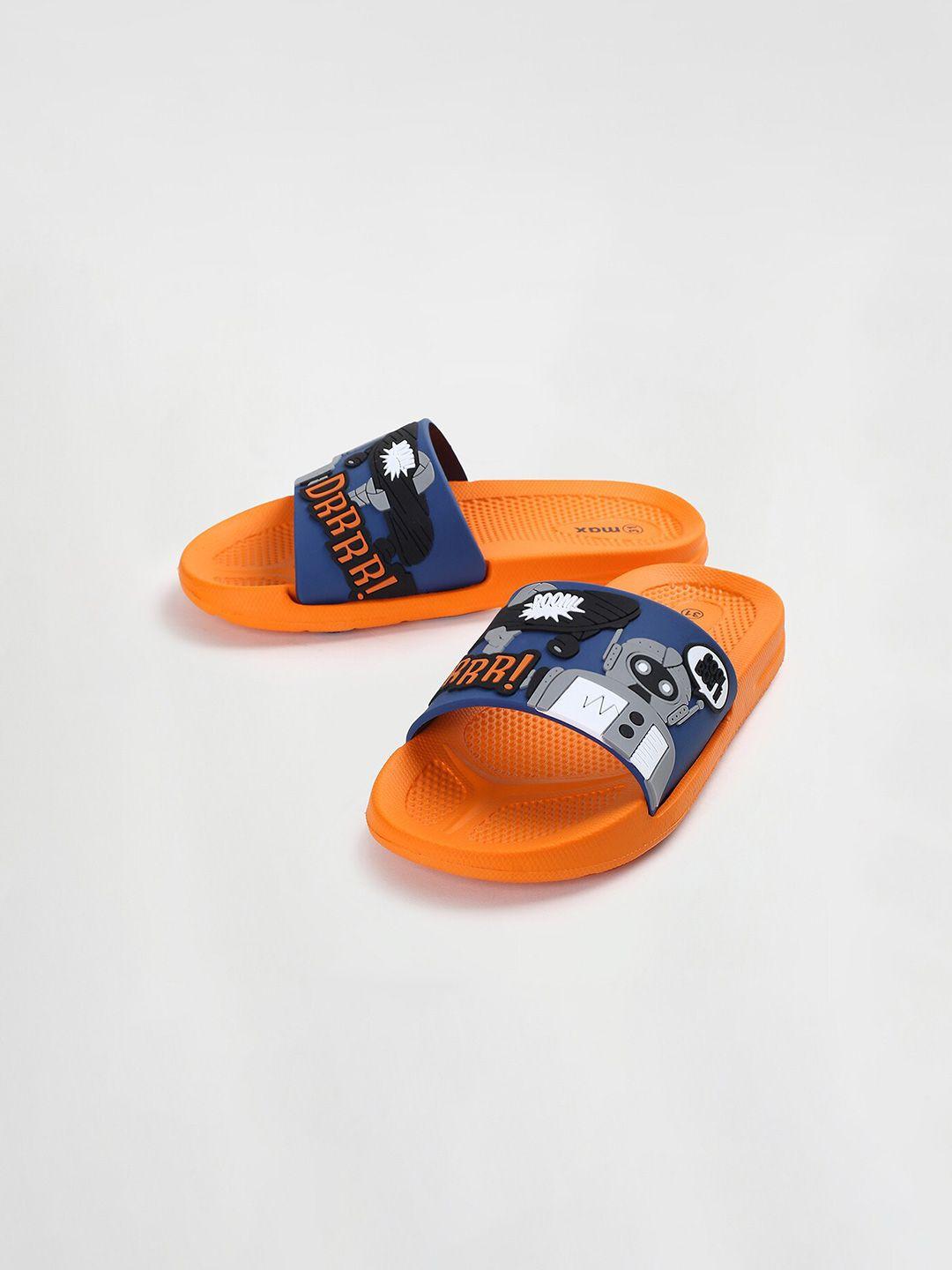 max boys orange & blue sliders