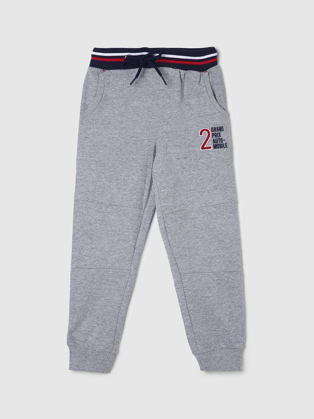 max boys poly cotton mid-rise joggers