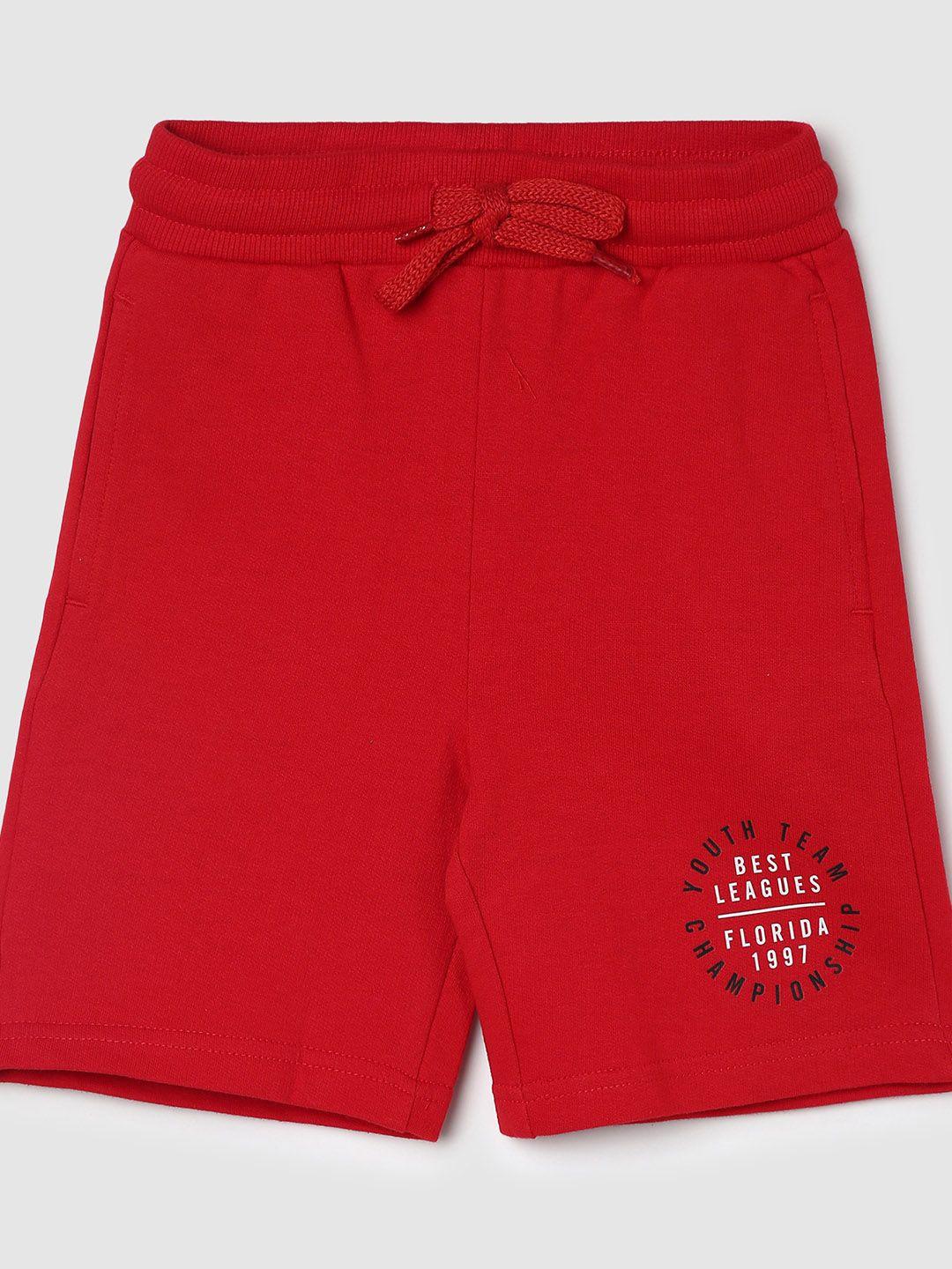 max boys regular fit cotton shorts