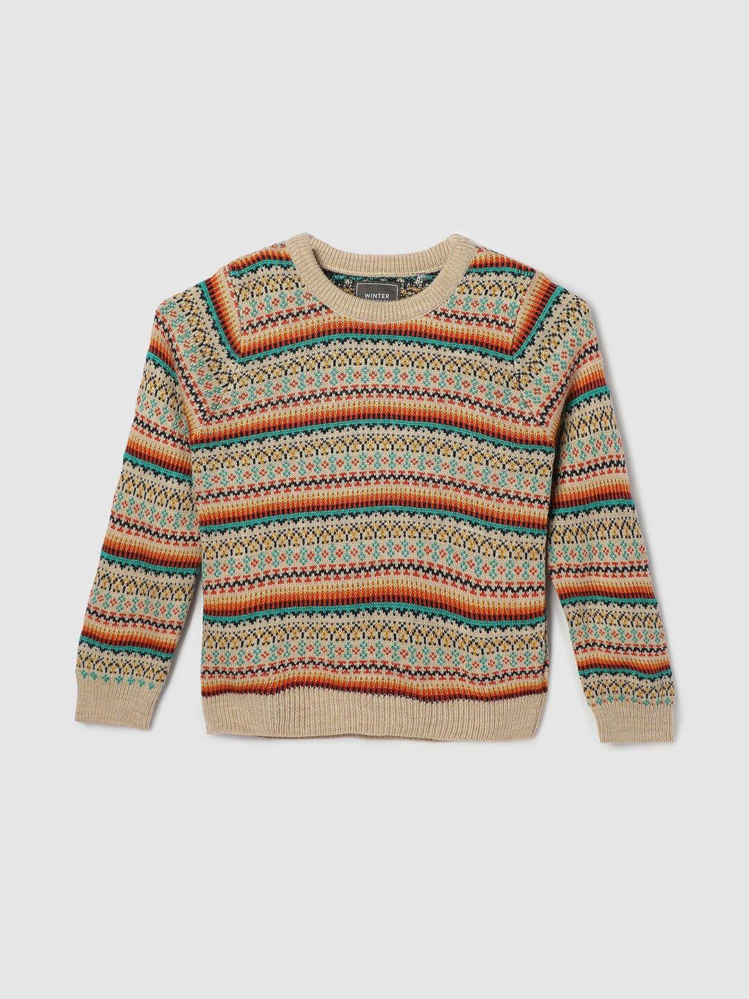 max boys striped acrylic pullover