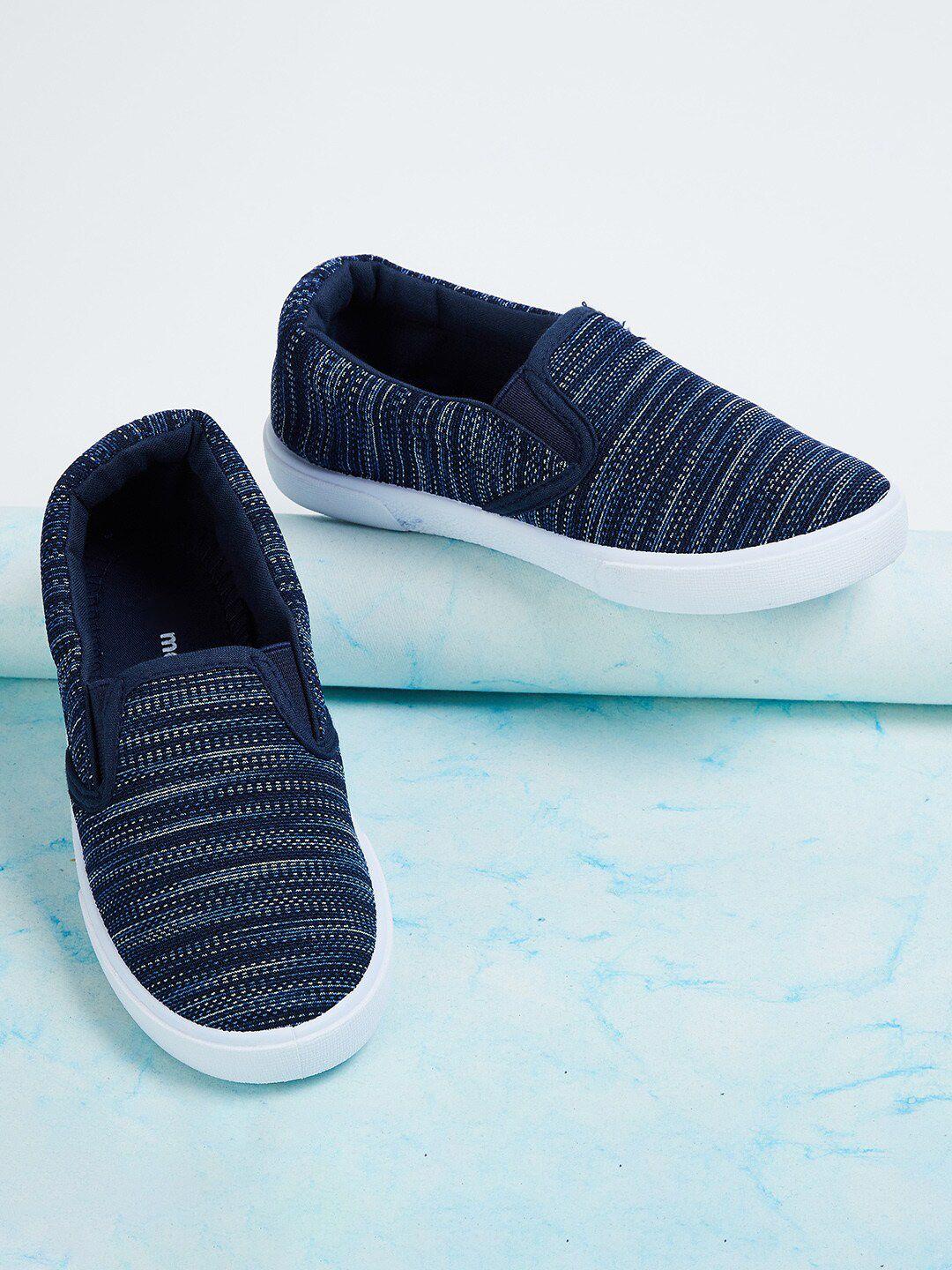 max boys striped slip-on sneakers