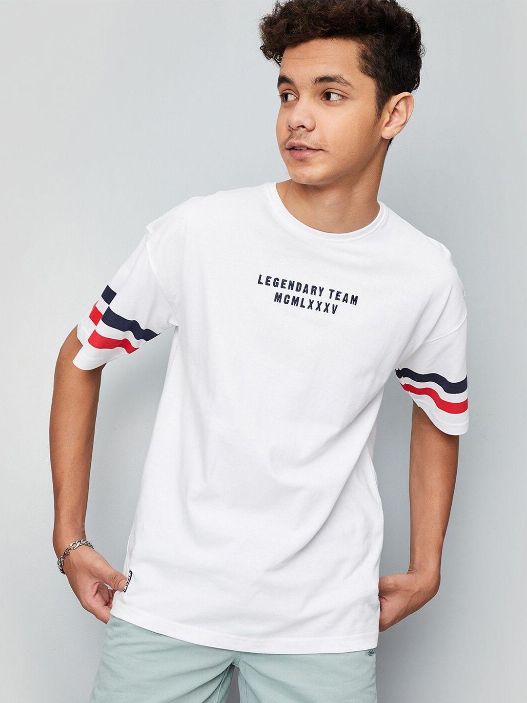 max boys typography printed cotton t-shirt