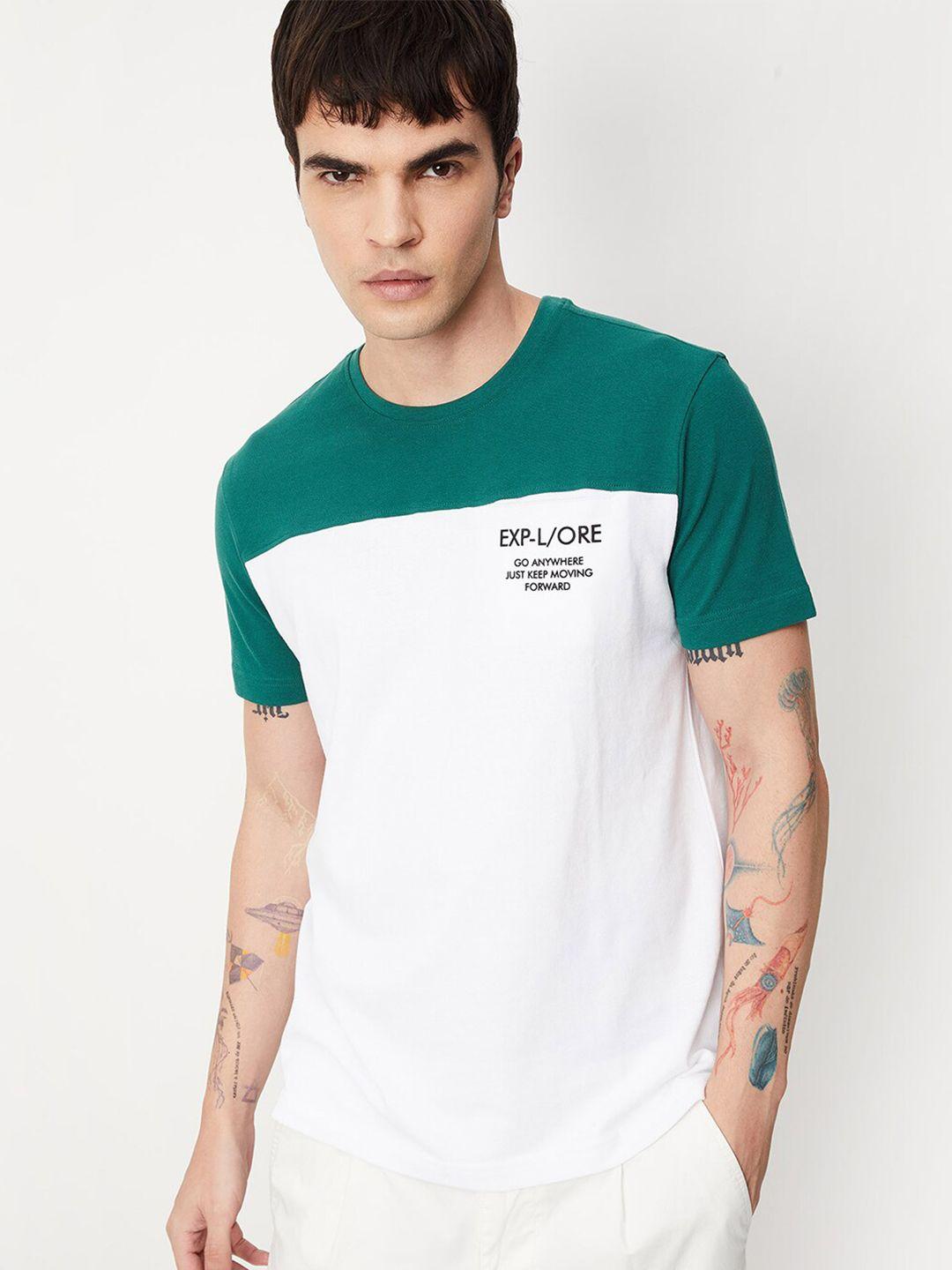 max colourblocked cotton t-shirt