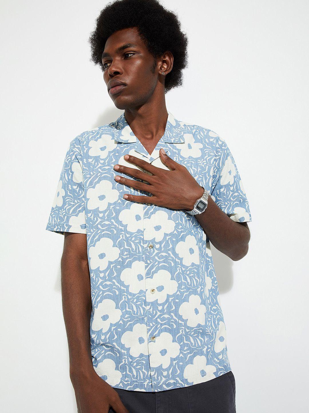 max cotton floral printed casual shirt