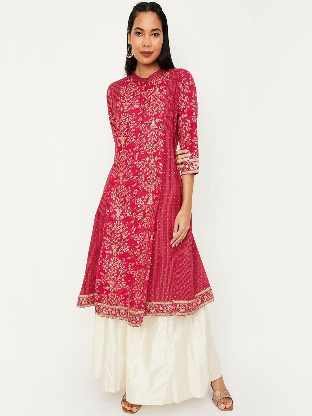 max ethnic motifs printed a-line kurta