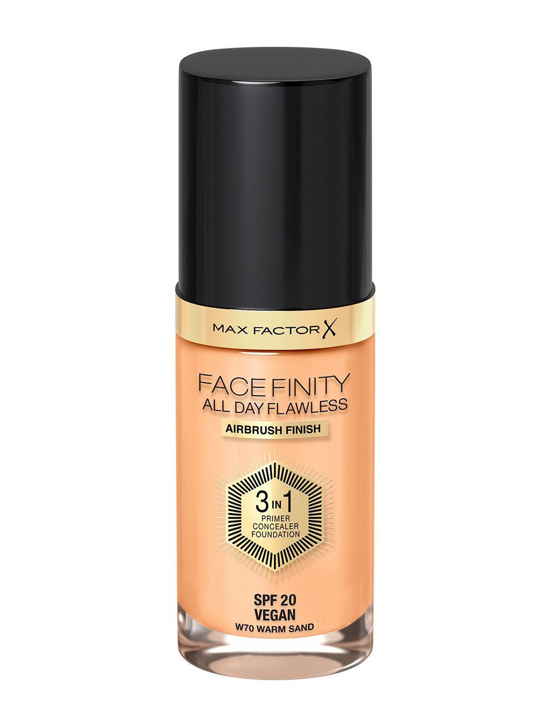 max factor face finity all day flawless 3 in 1 foundation 30ml - warm sand