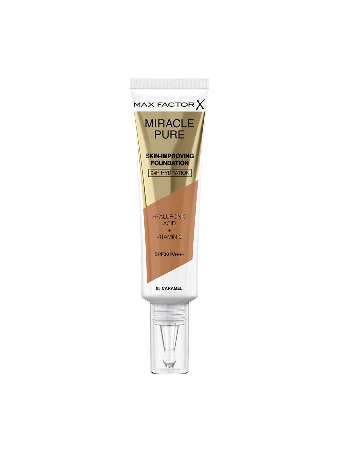 max factor miracle pure foundation - caramel-10ml