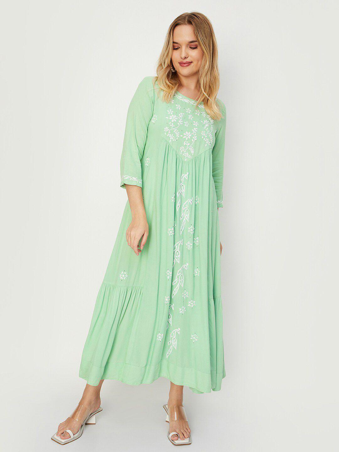 max floral embroidered maxi dress