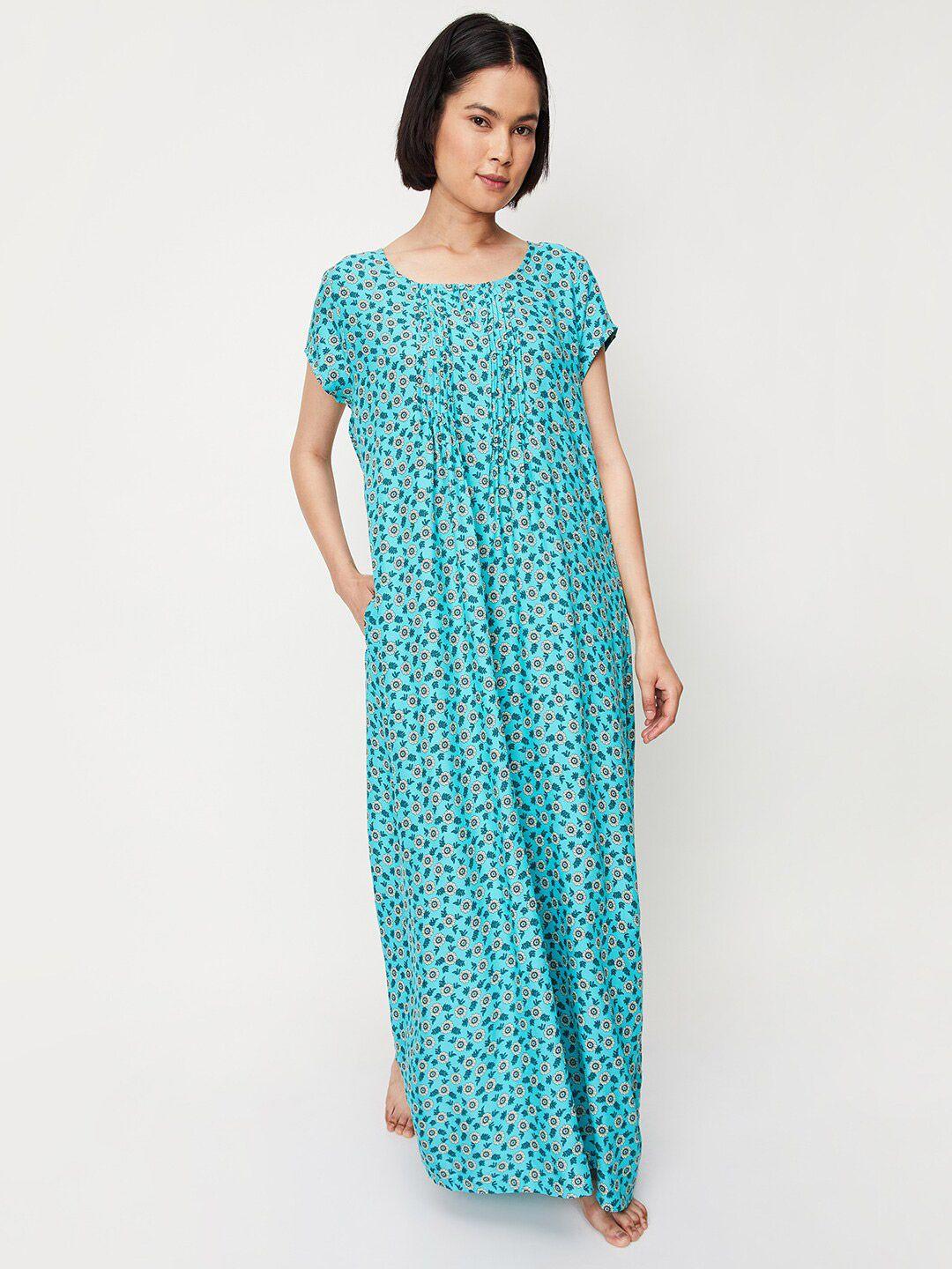 max floral printed maxi nightdress