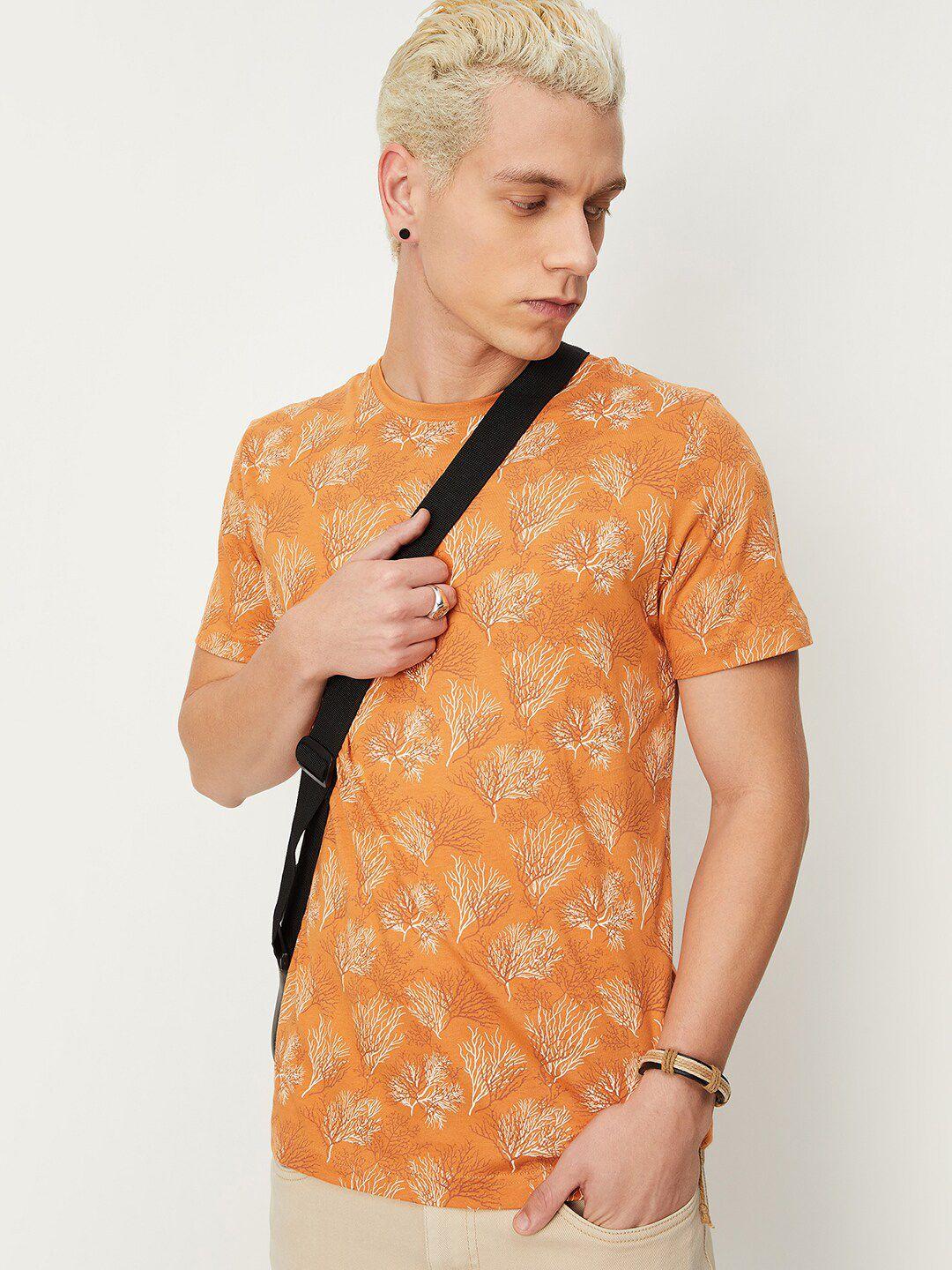 max floral printed pure cotton t-shirt