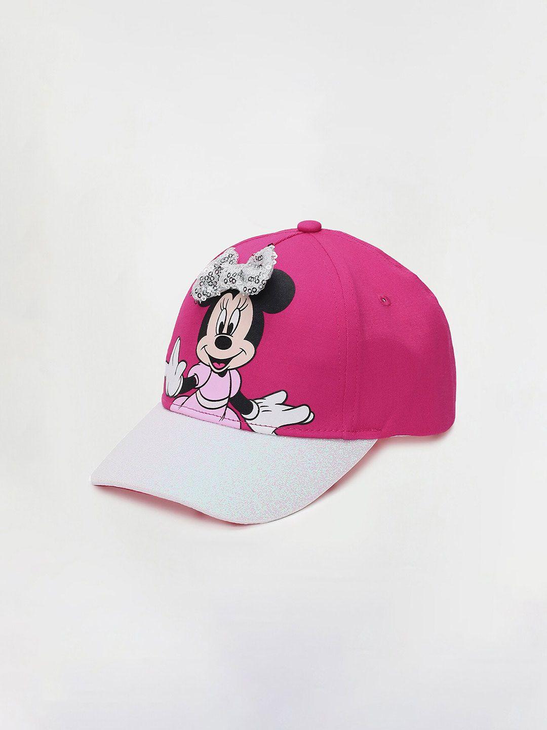max girls disney minnie mouse printed cotton baseball cap