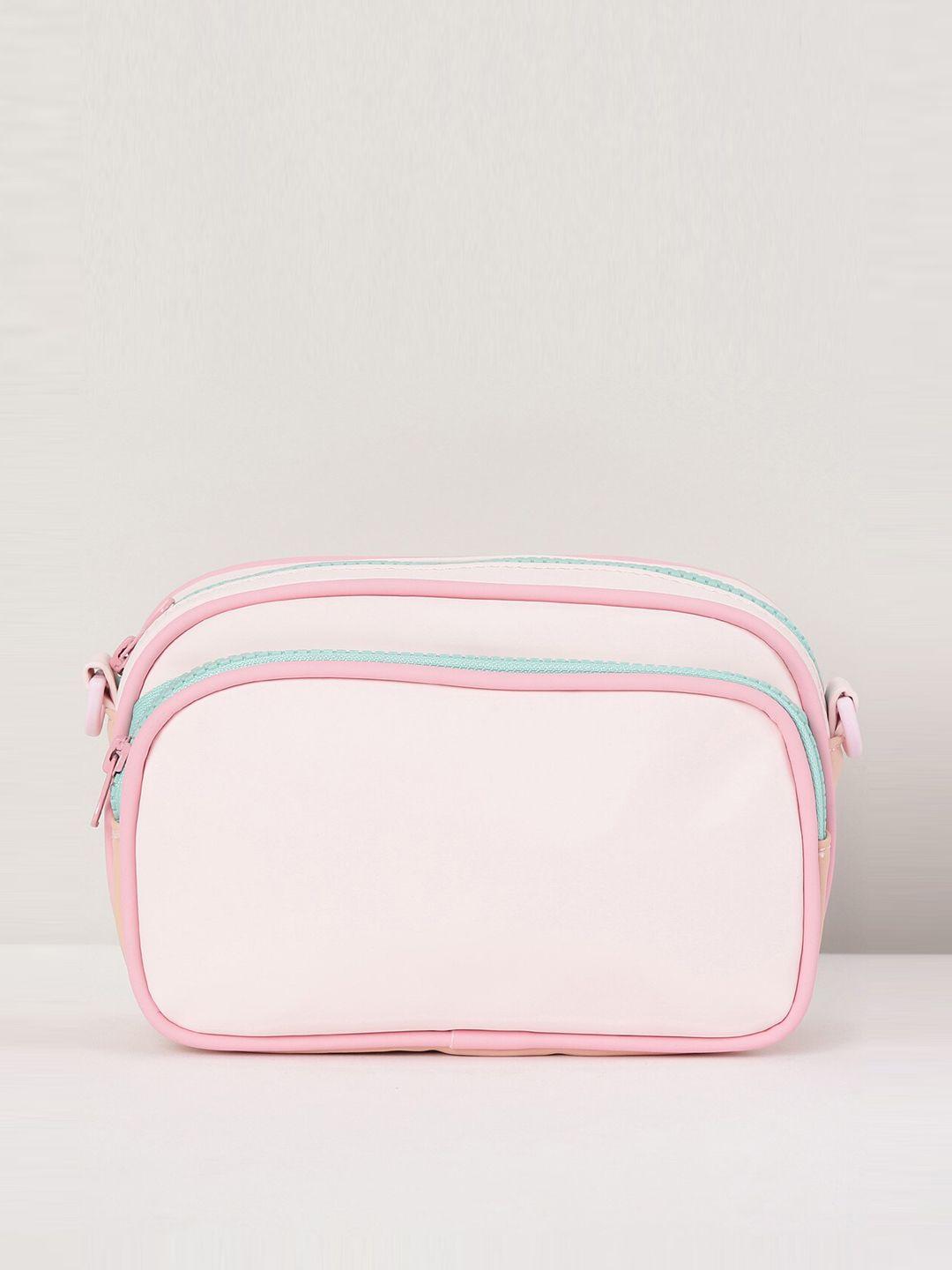 max girls pink structured sling bag