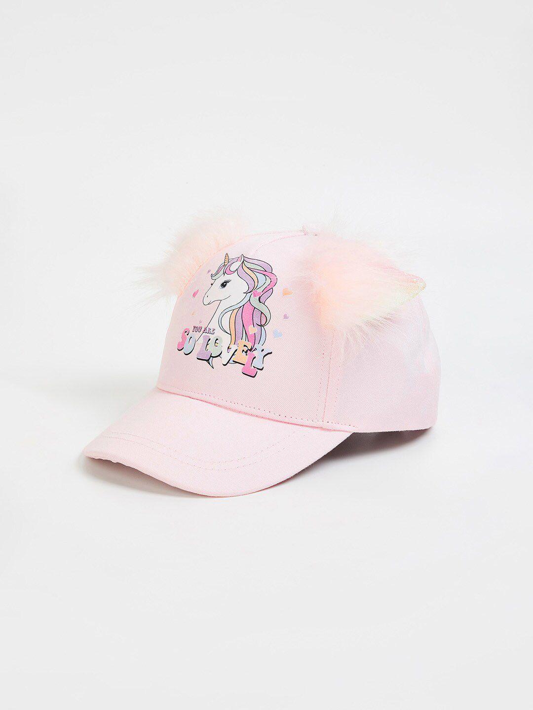 max girls printed pure cotton baseball cap