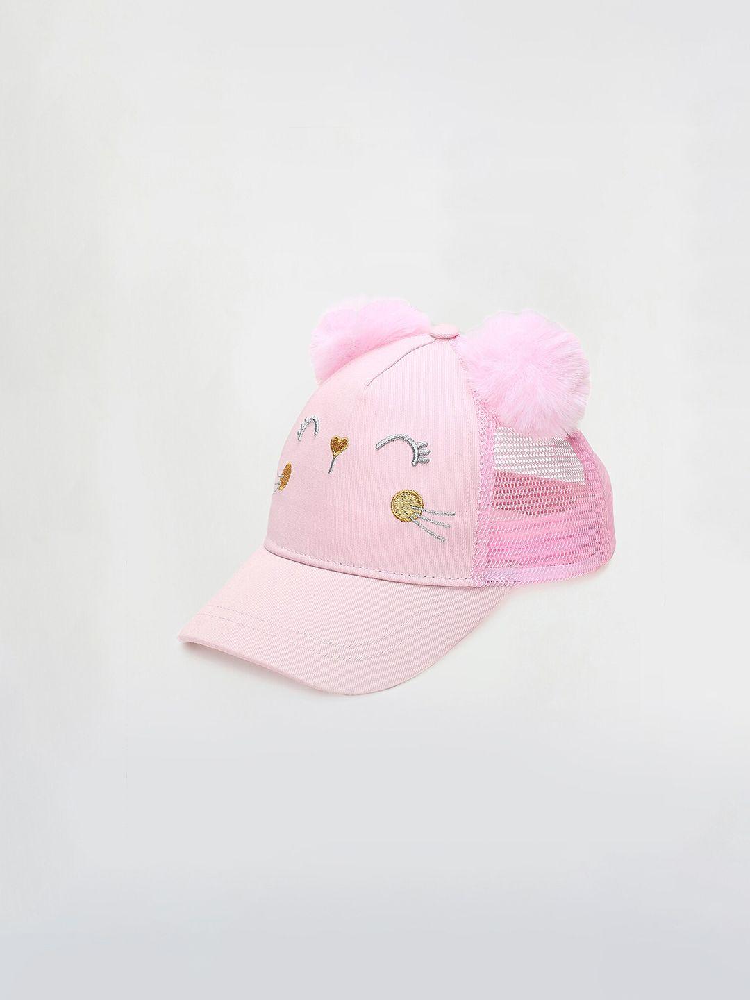 max girls self design pure cotton baseball cap