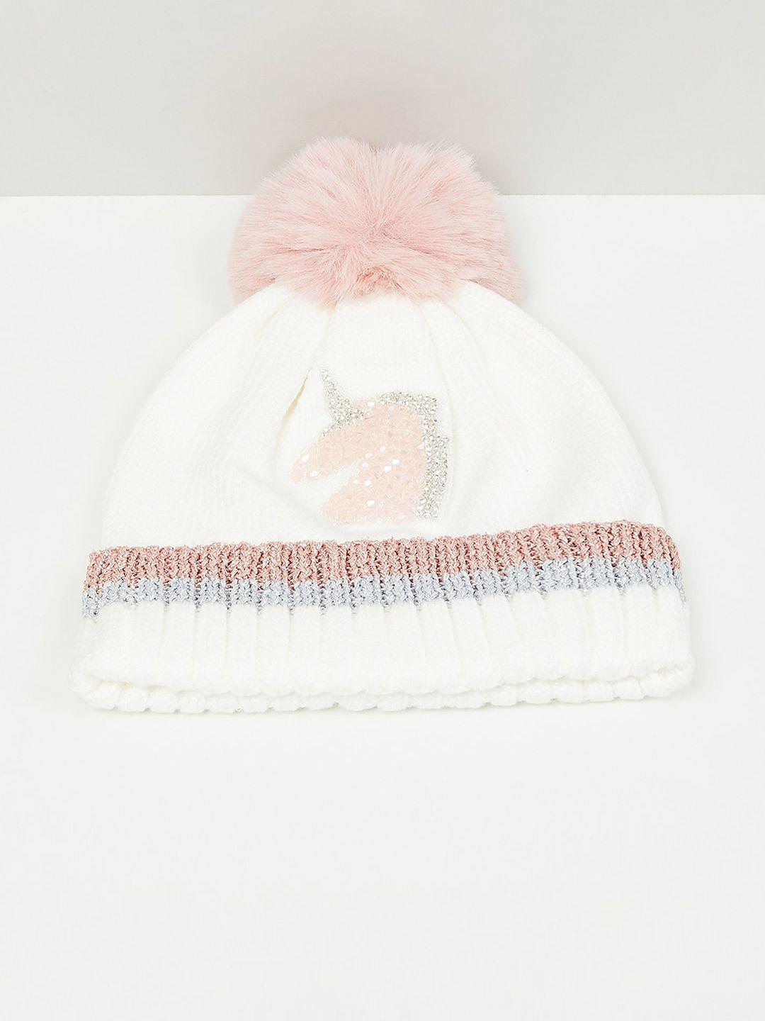 max girls unicorn embellished beanie cap