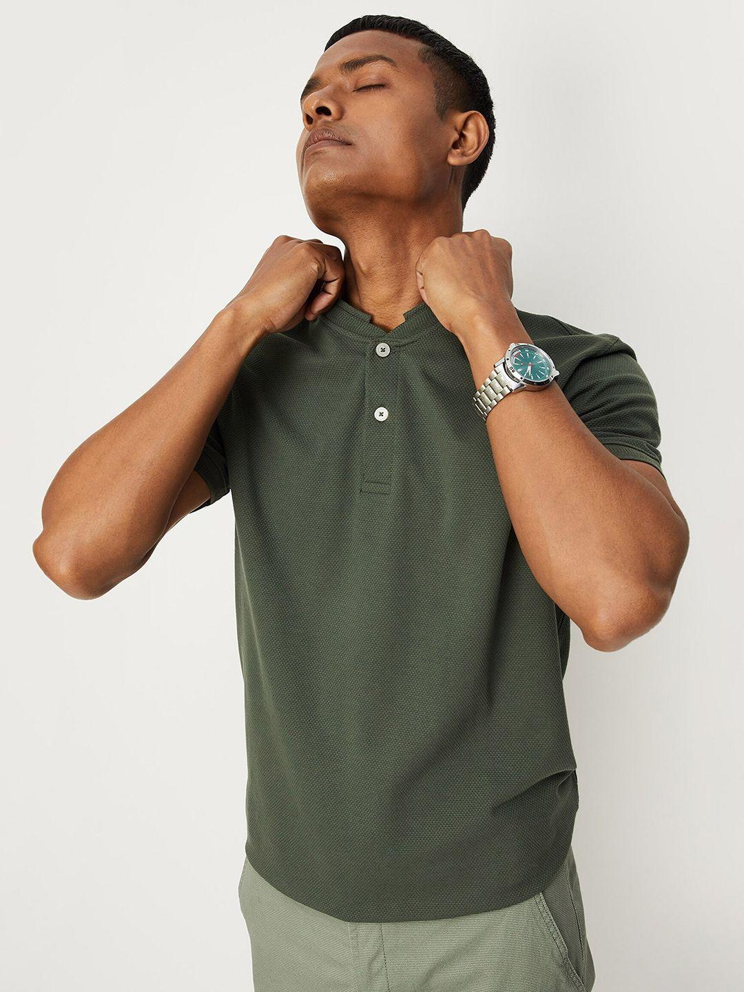 max henley neck short sleeve t-shirt