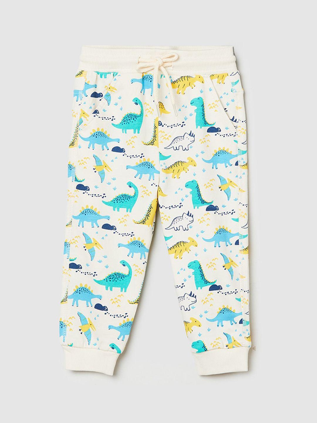 max infant boys abstract printed pure cotton joggers