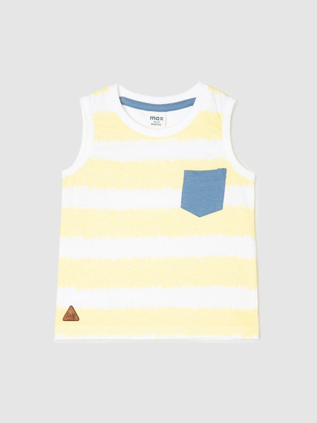 max infant boys striped pure cotton t-shirt