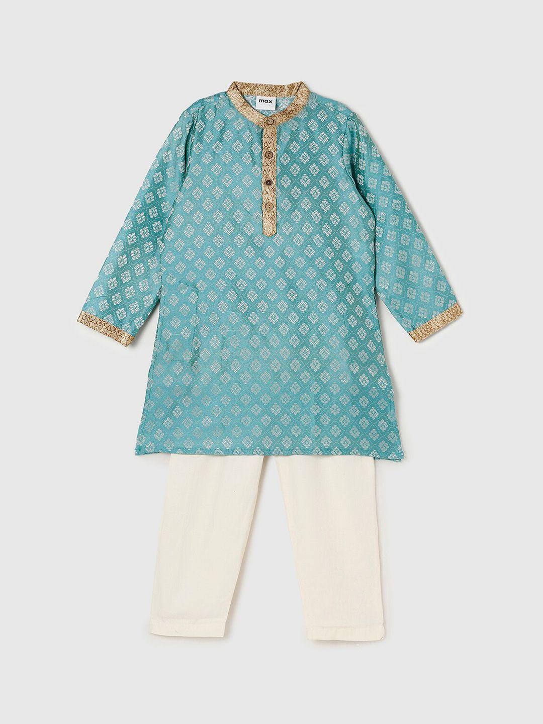 max mandarin collar kurta with trousers