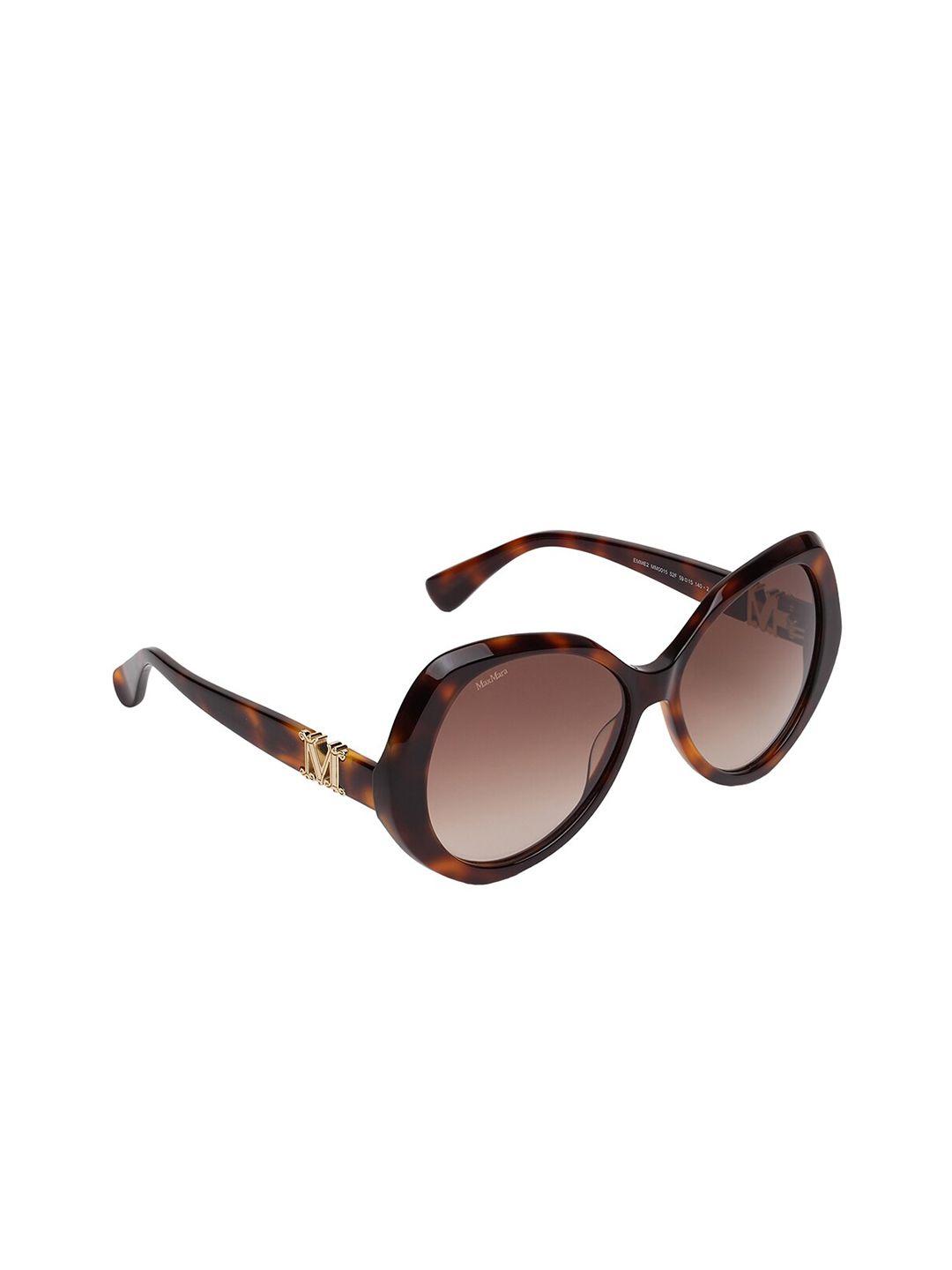 max mara women butterfly sunglasses with uv protected lens mm0015 52f