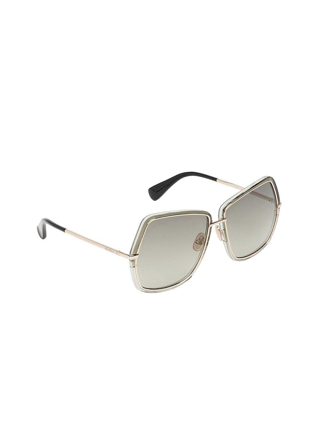 max mara women square sunglasses with uv protected lens mm0054 32p