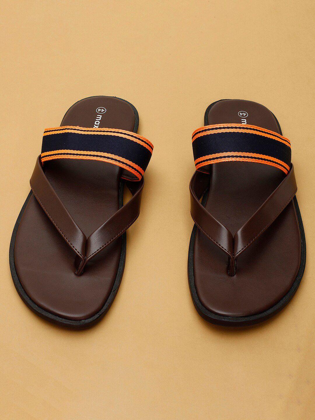 max men brown comfort sandals