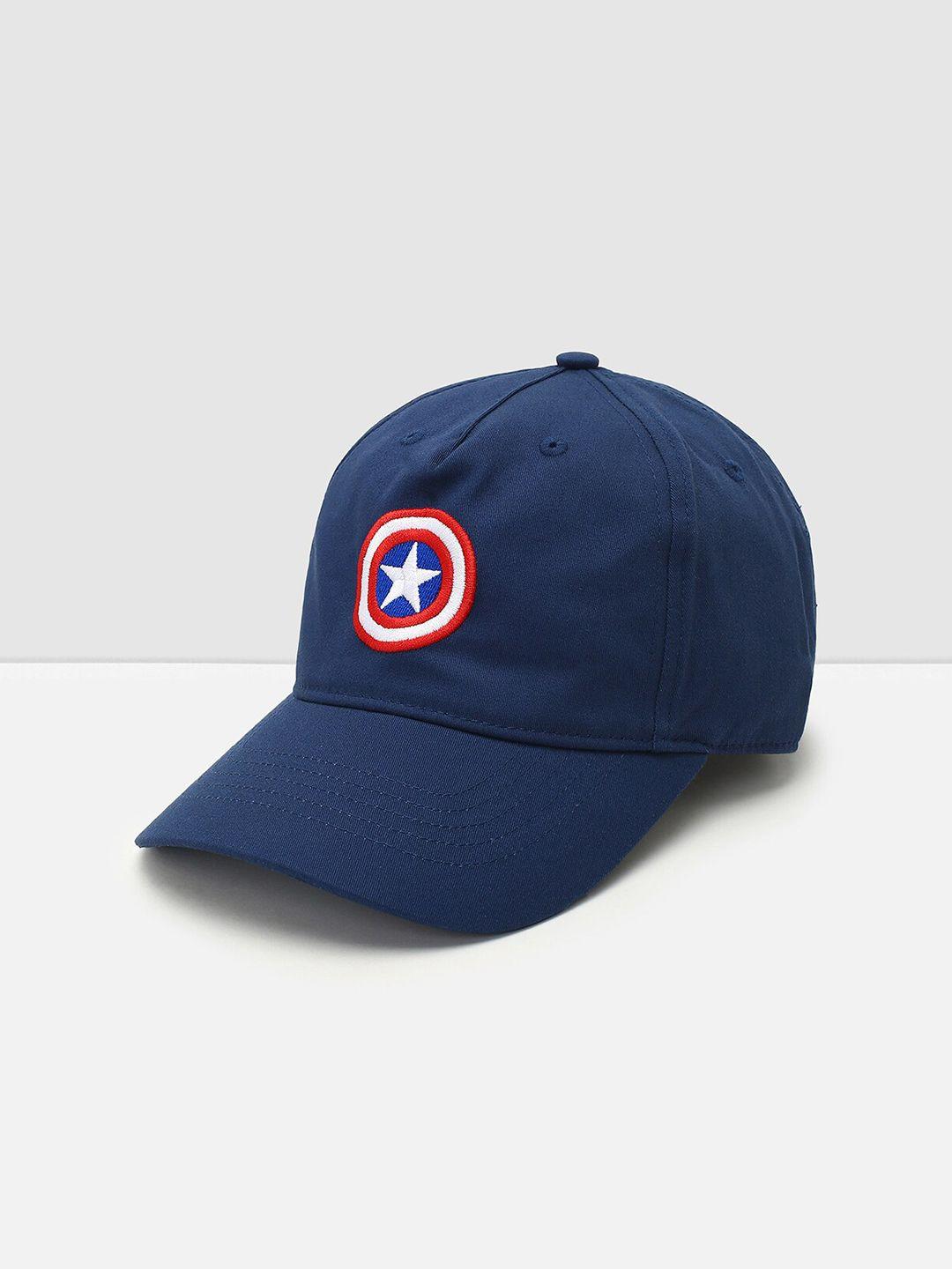 max men captain america embroidered pure cotton baseball cap