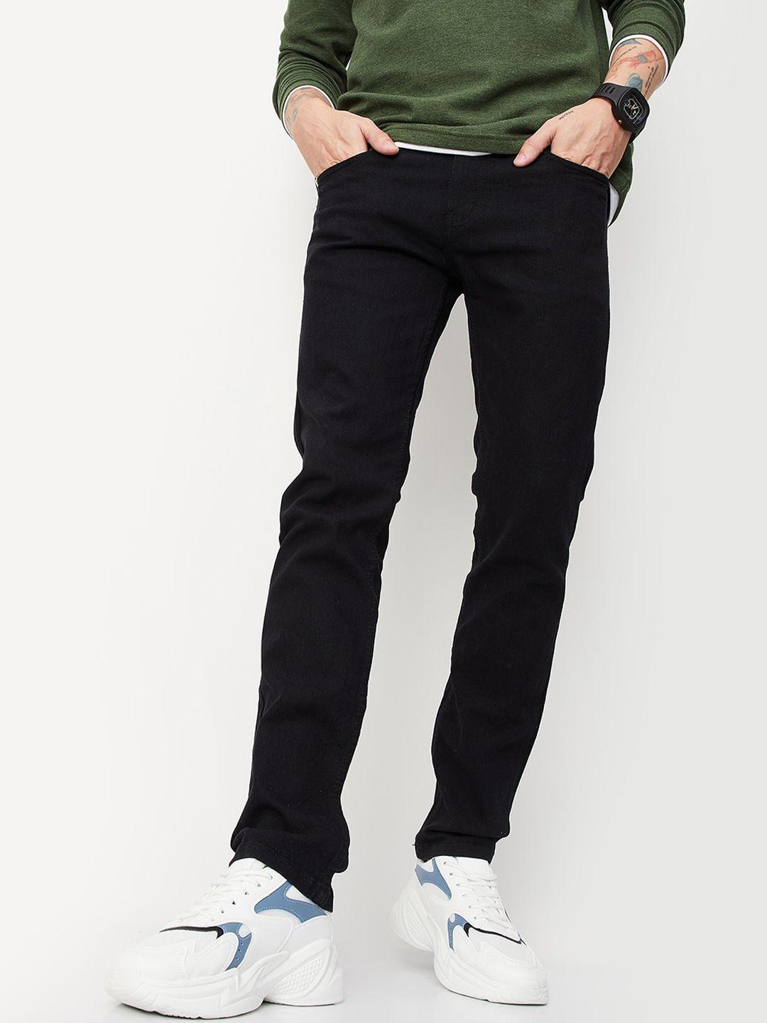 max men clean look mid-rise stretchable jeans