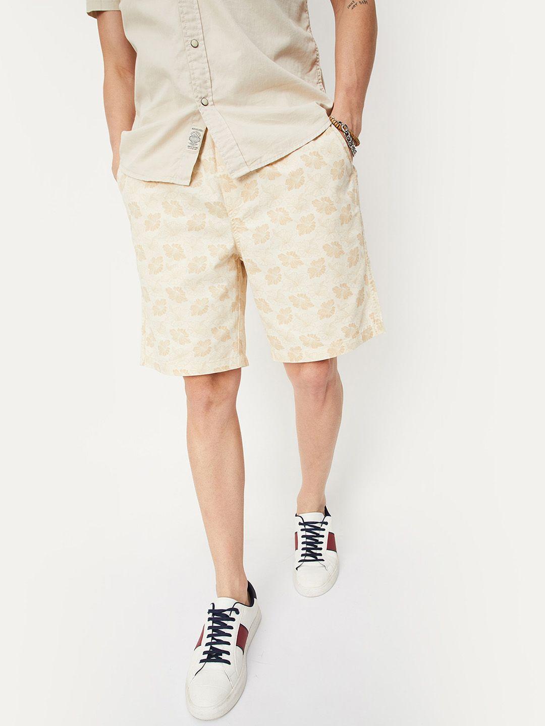 max men conversational printed pure cotton shorts