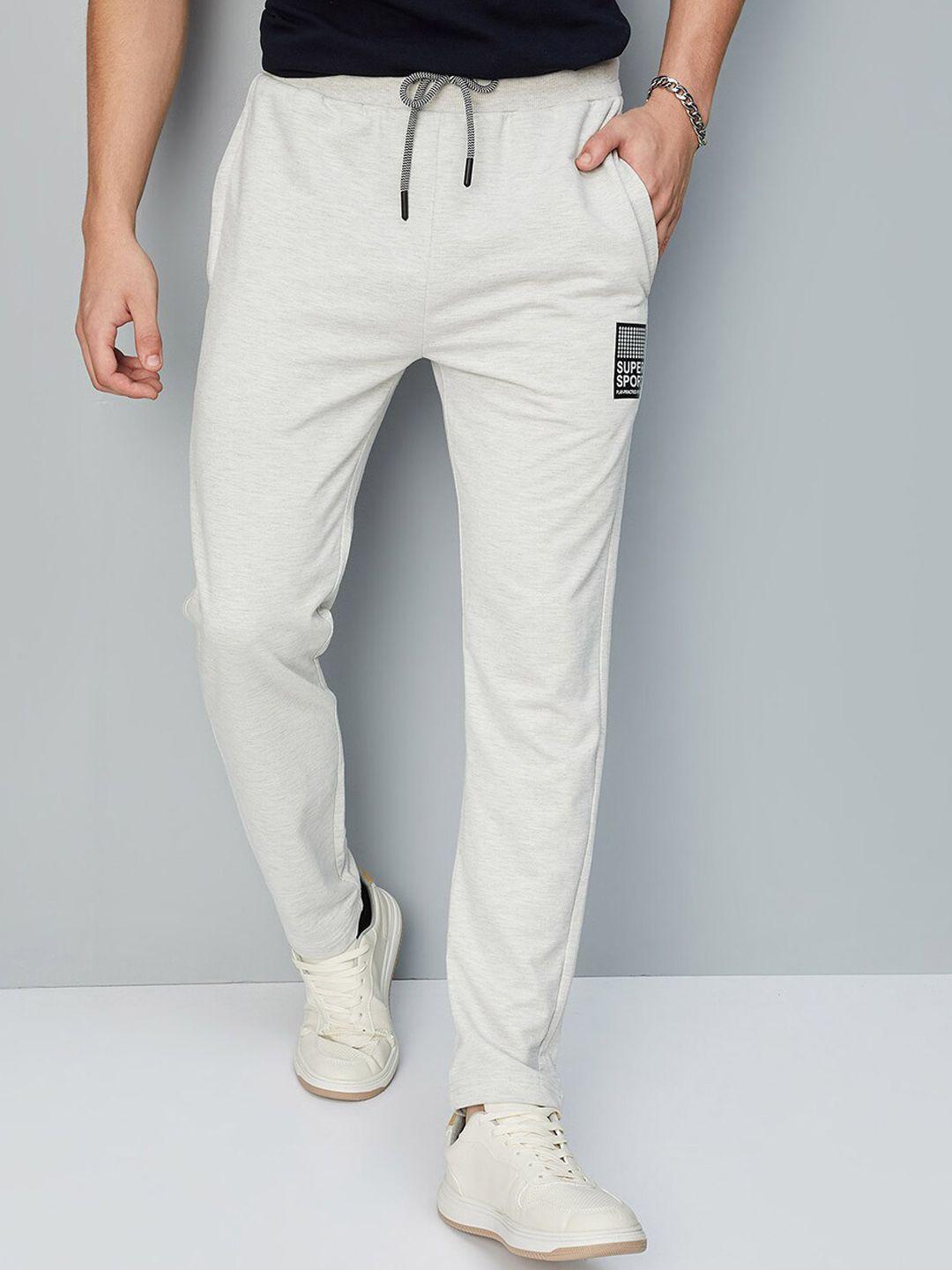 max men cotton mid-rise track pant