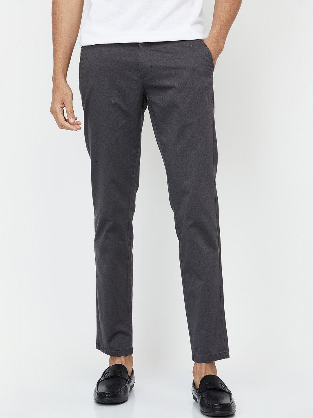 max men grey chinos trousers