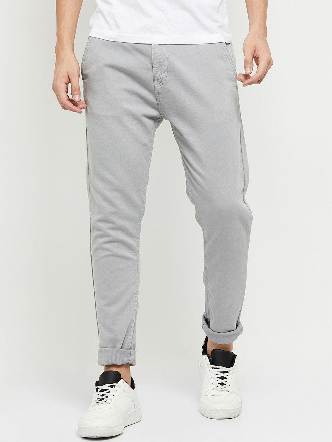 max men grey chinos trousers