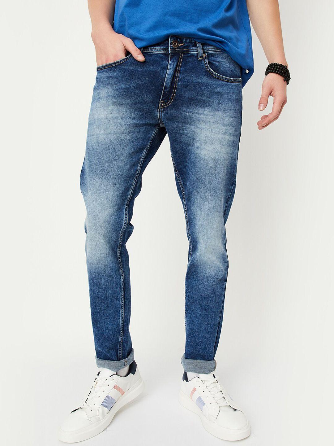 max men heavy fade stretchable jeans