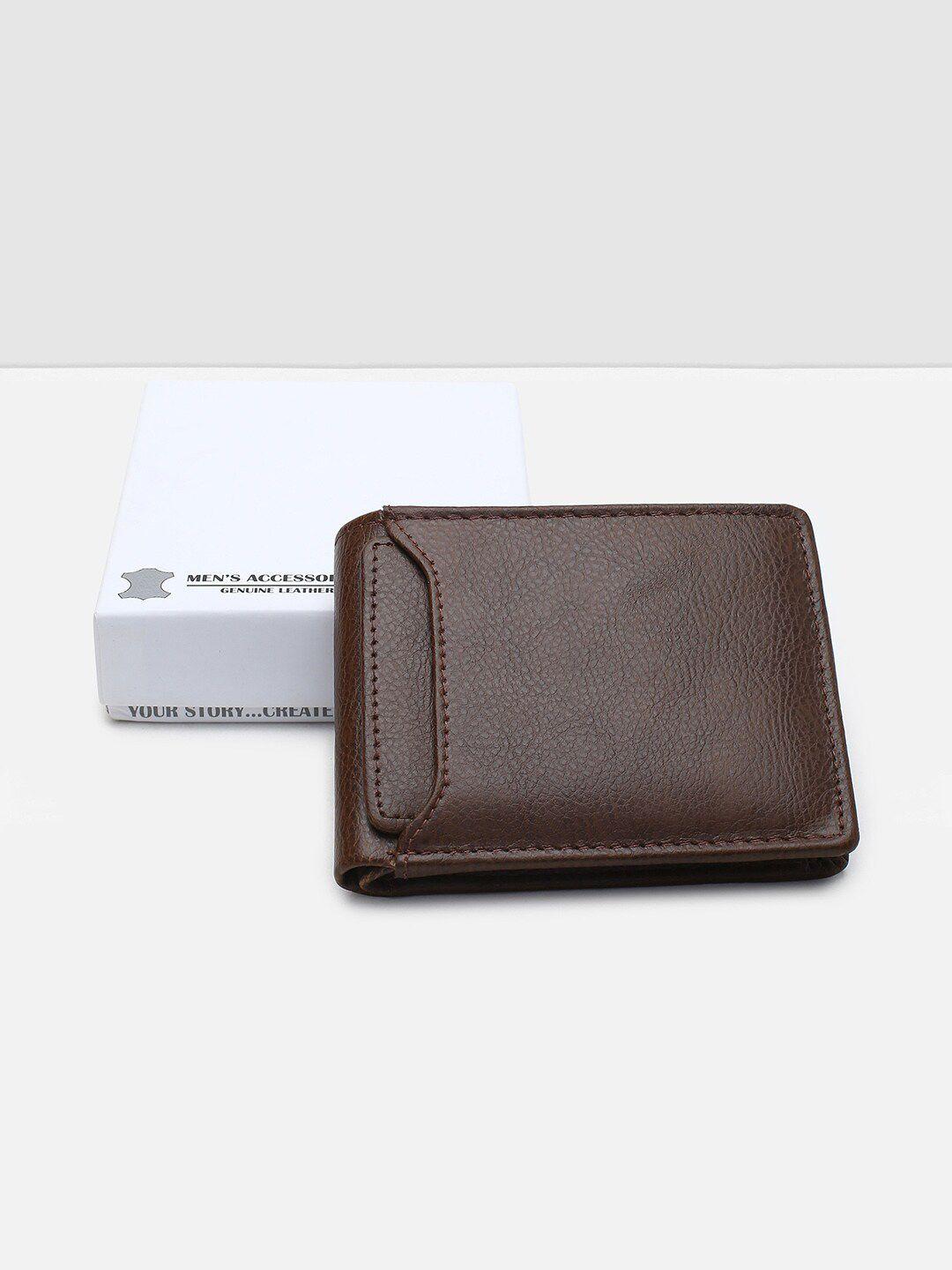 max men leather two fold wallet