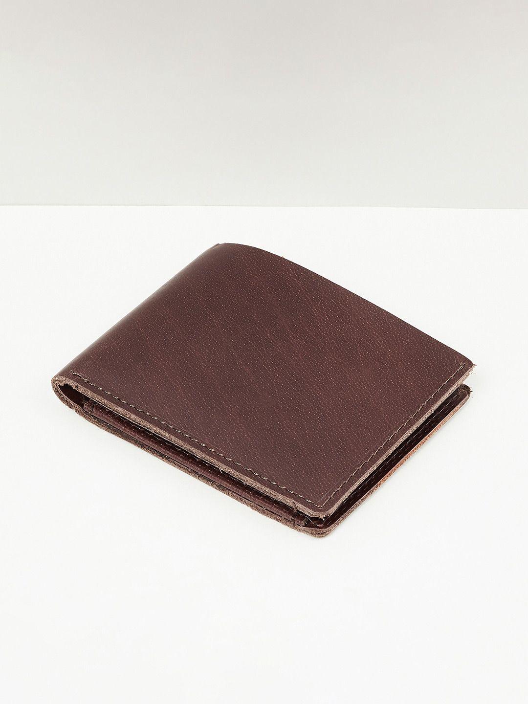 max men leather two fold wallet