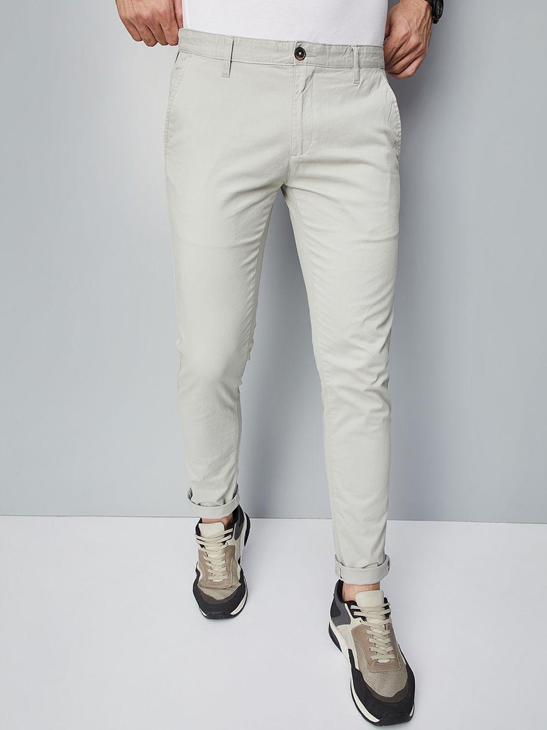 max men mid rise chinos trousers