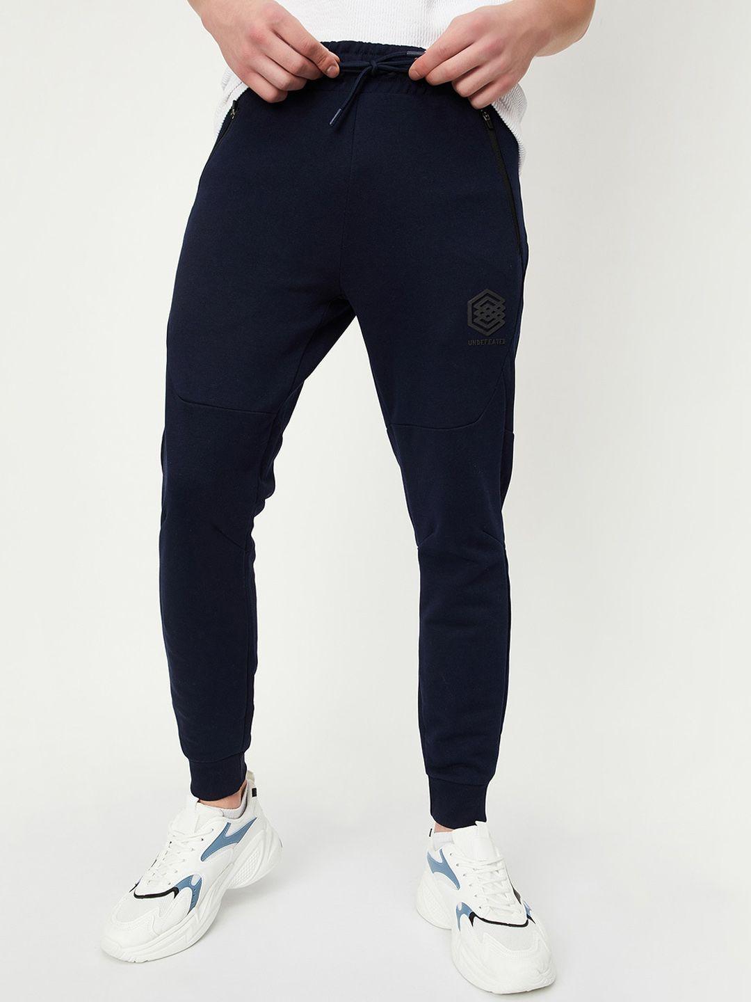 max men mid rise pure cotton joggers