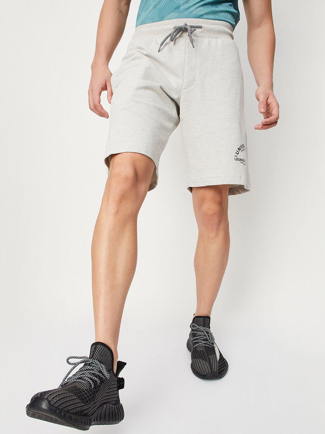 max men mid rise regular fit cotton shorts