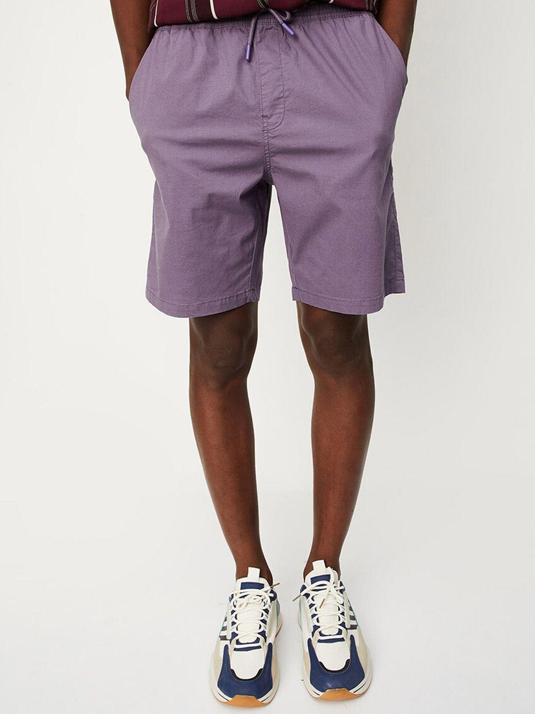 max men mid-rise regular shorts