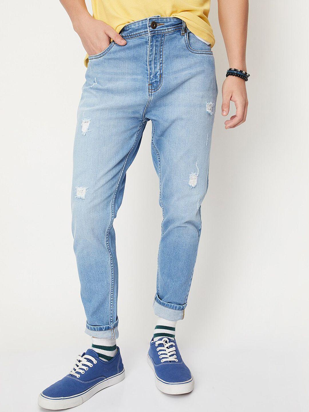 max men mildly distressed heavy fade jeans