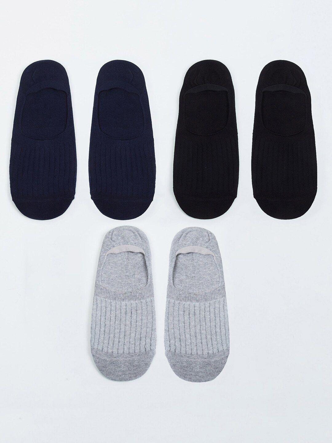 max men multi pack of 3 shoe -liners socks