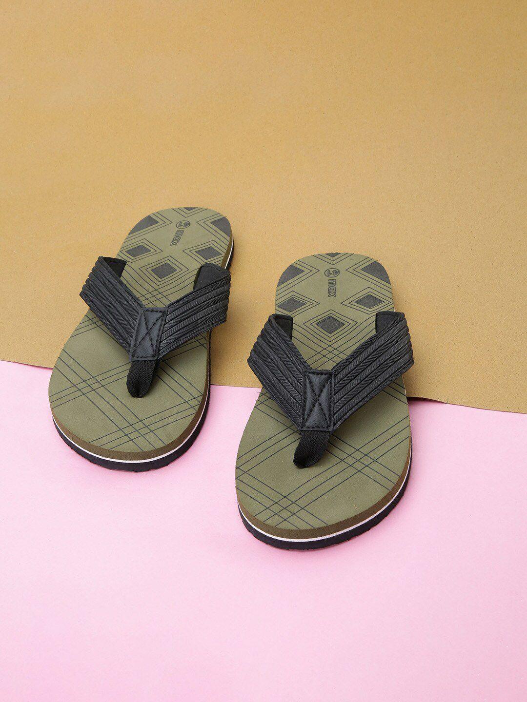 max men printed thong flip-flops