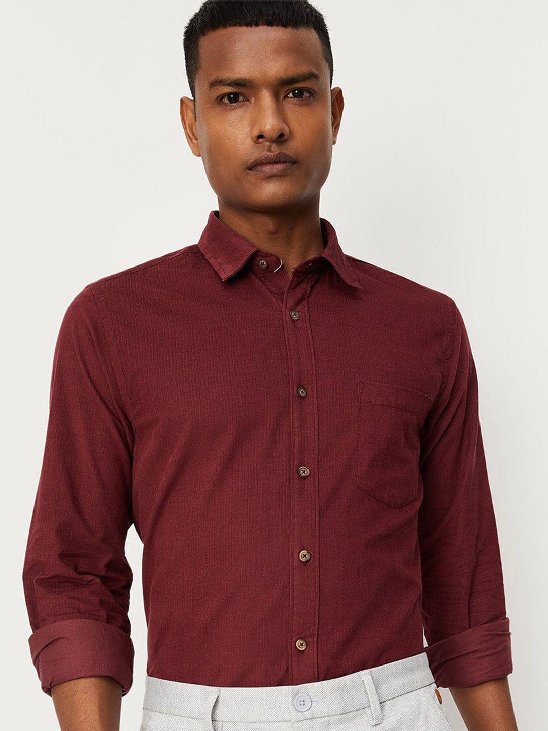 max men pure cotton long sleeves casual shirt
