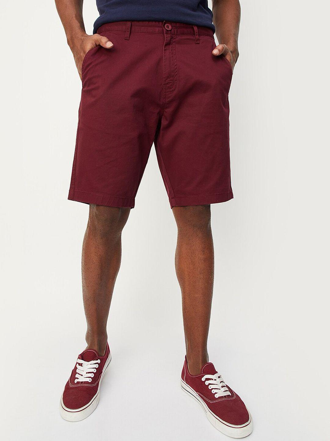 max men red sports shorts
