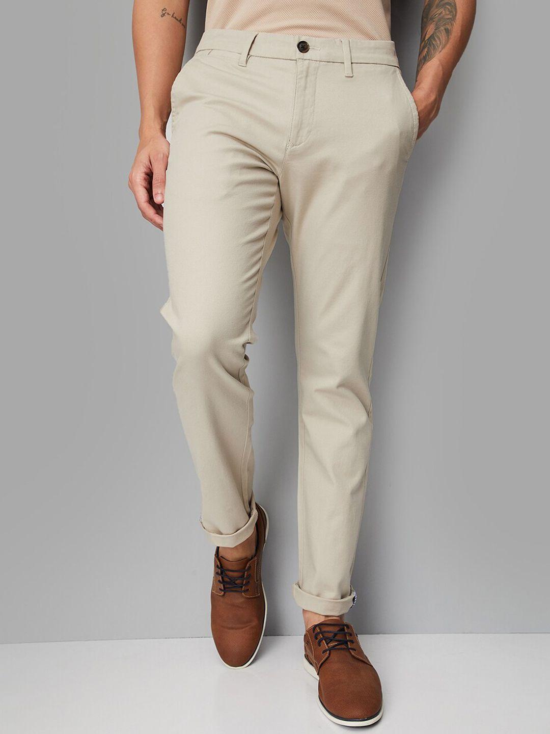 max men regular fit mid-rise chinos