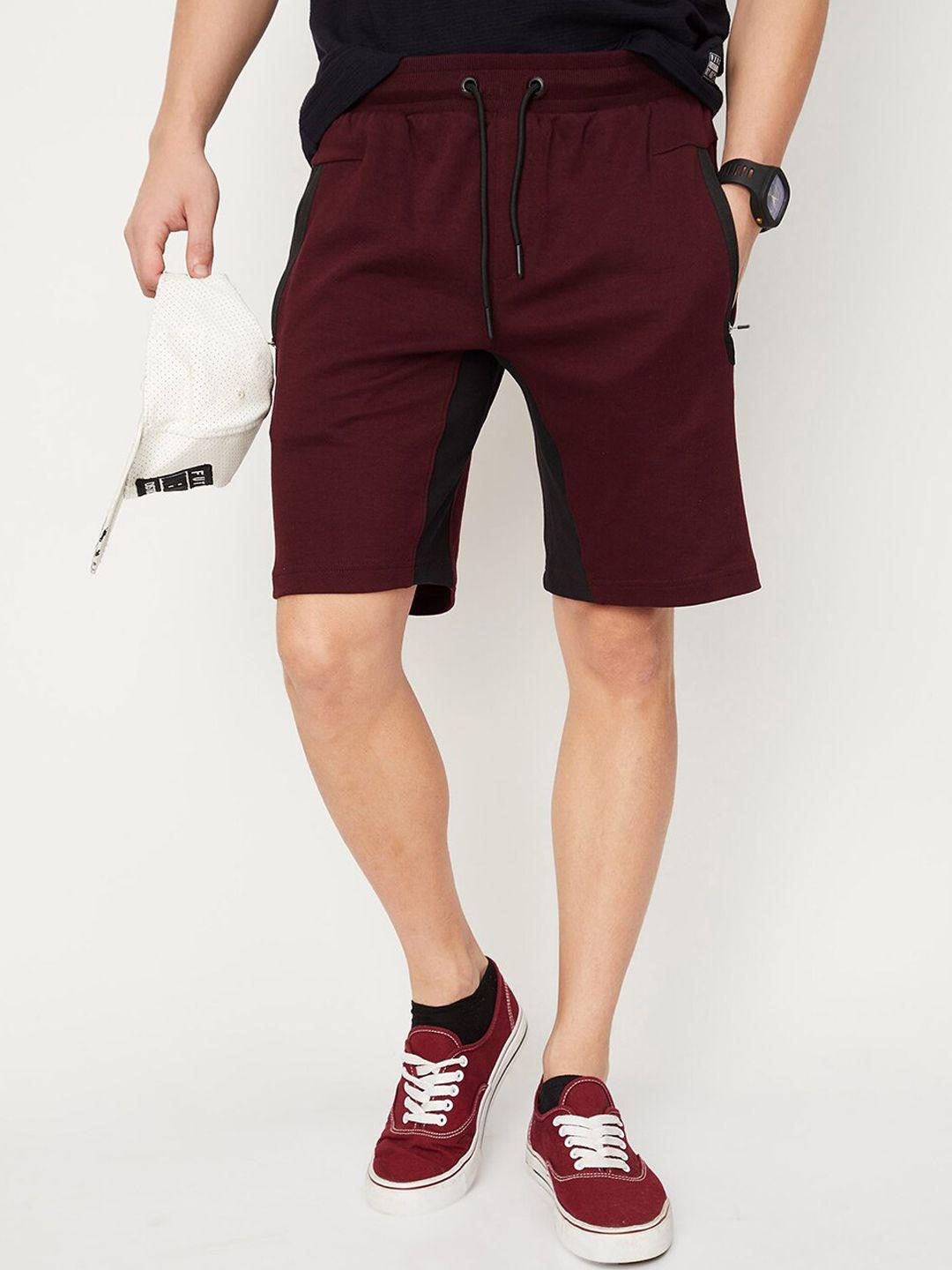 max men regular fit mid-rise shorts